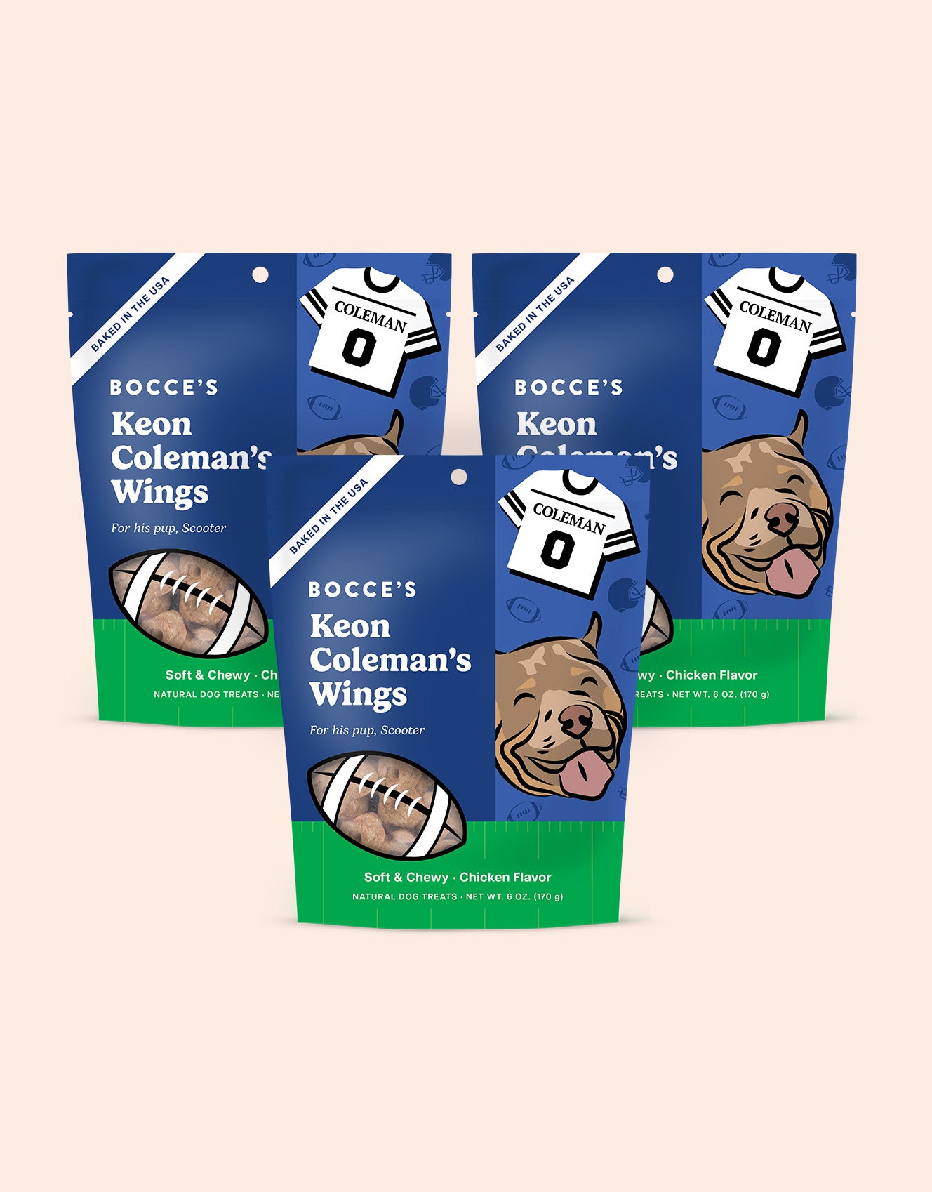 Keon Coleman’s Wings 3-pack