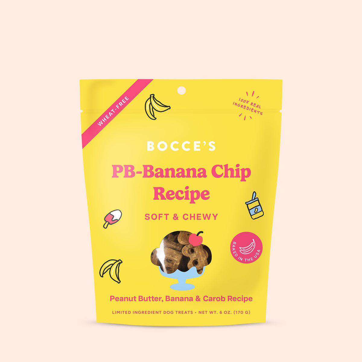 PB-Banana Chip Soft & Chewy Treats – Bocce's Bakery
