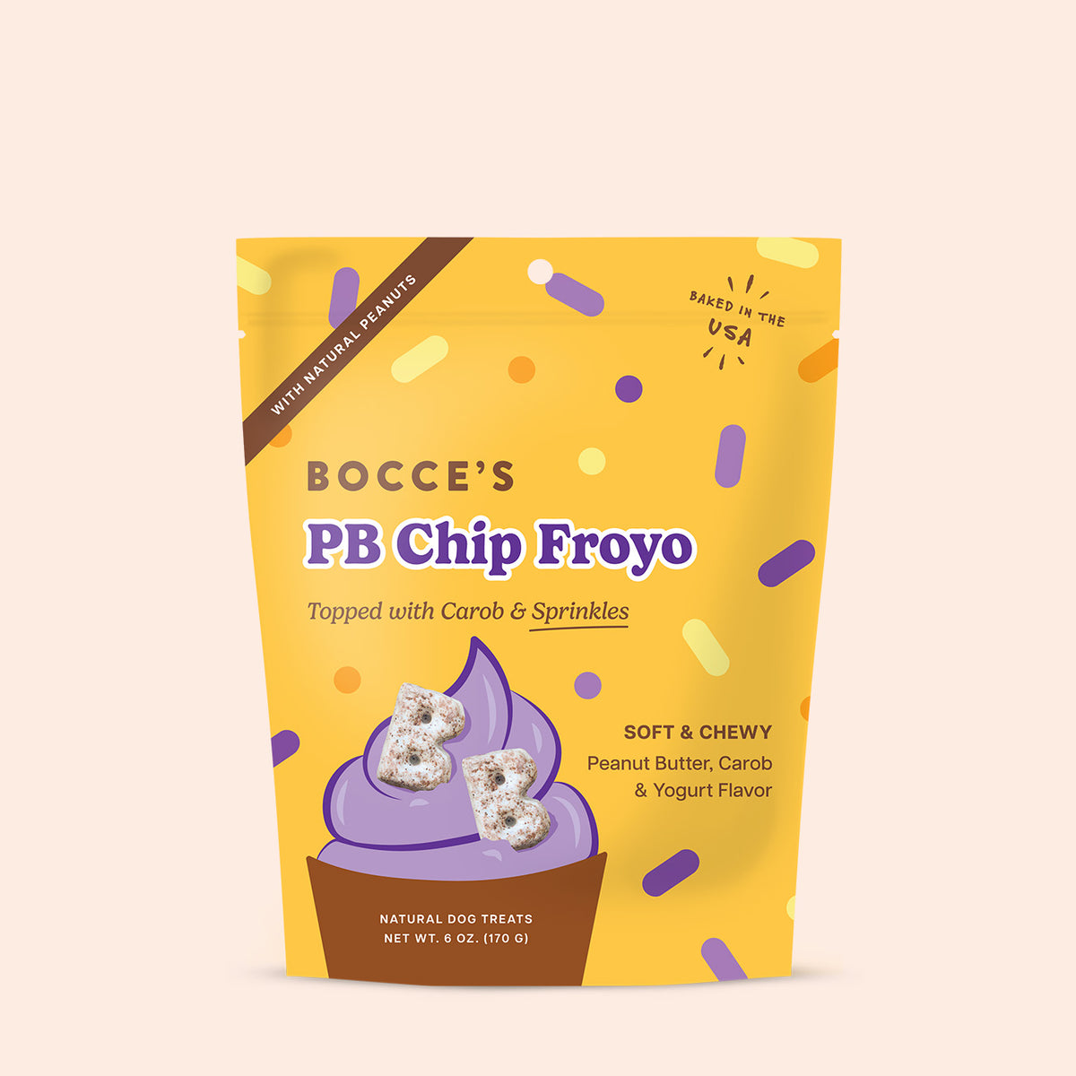 sho★アンドーナッツ博士、ポーキー、ピッキー PB Chip Froyo Soft & Chewy – Bocce's Bakery